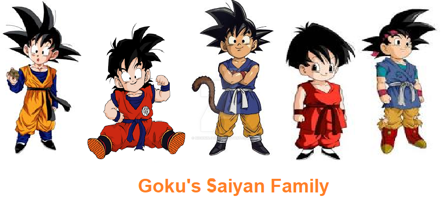 Goku's saiyan family by NickNinja02 on DeviantArt