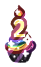 Happy 2! Birthday Cupcake by floramisa