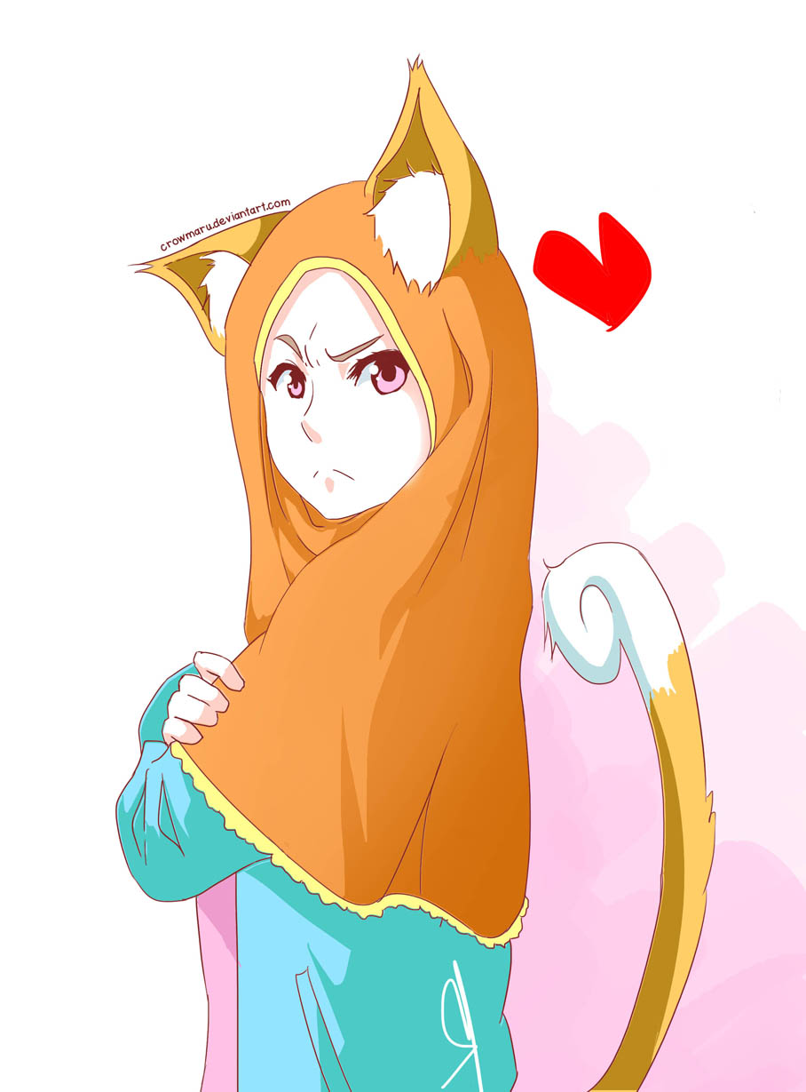 Gambar Kartun Explore Deviantart Aimanmd 76 35 Hijabi Catgirl