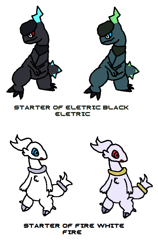 Pokemon Fire White and Electric Black