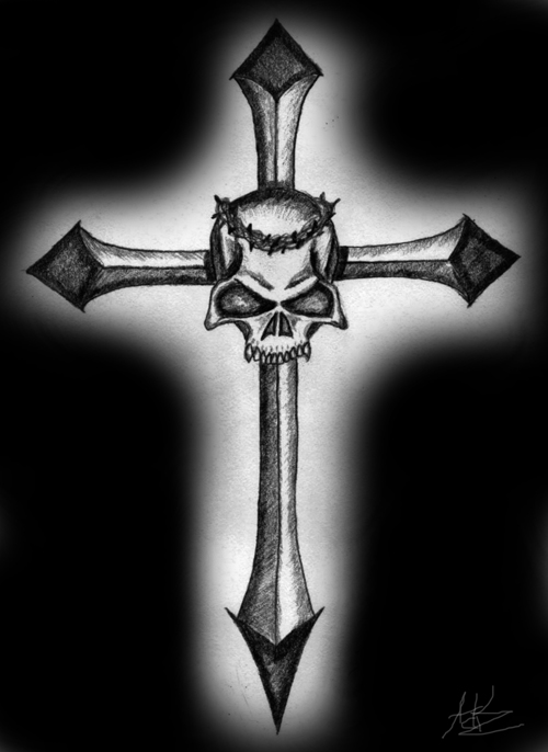 skull and cross by ACKZ-TWISTED-ART on DeviantArt