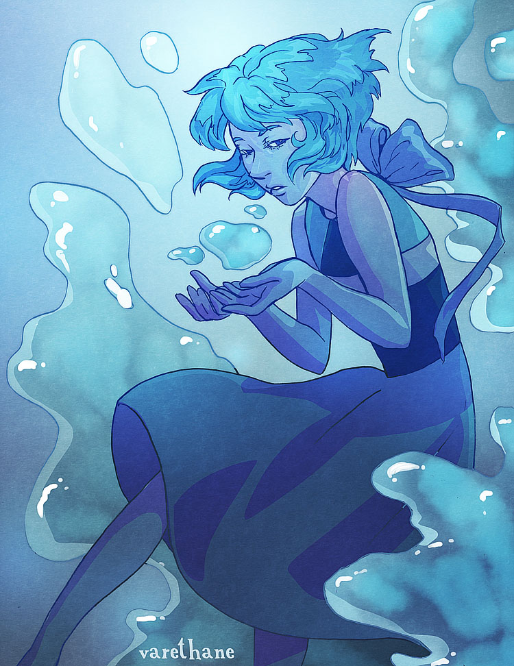 I drew Lapis Lazuli from Steven Universe! Her design is just so pretty ;3;