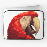 Scarlet Macaw Parrot Realistic Painting Laptop Sleeve
