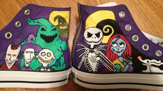 Nightmare Before Christmas Hand Painted Converse by candysan87 on ...