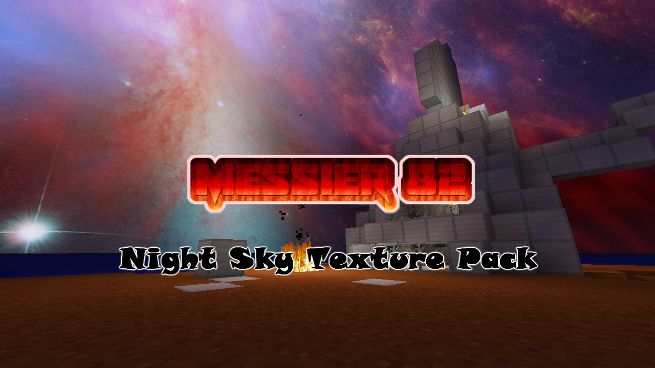 Messier 82 Minecraft Texture Pack Logo by Raysss