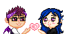 Couple Heart YCH for Heavensbeautiful 2 NF2U by Nerdy-pixel-girl