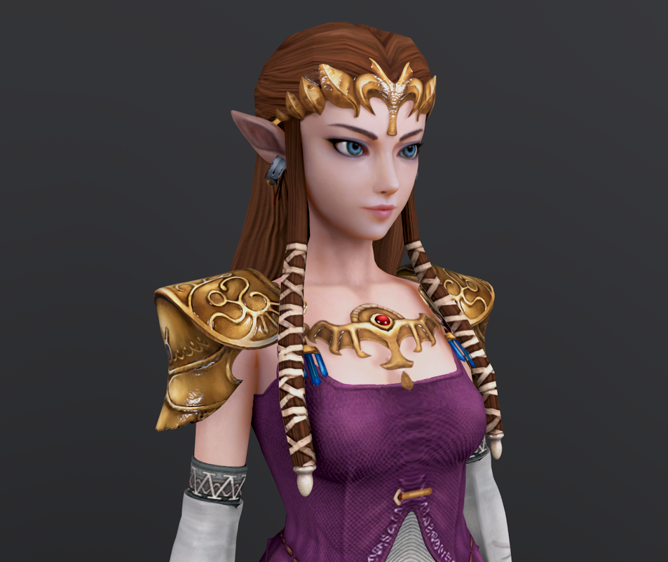 Princess Zelda- Render 00 by Dizzy-XD on DeviantArt