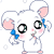 Hamtaro Mouse Emoji-05 (Kawaii Stare) [V1]