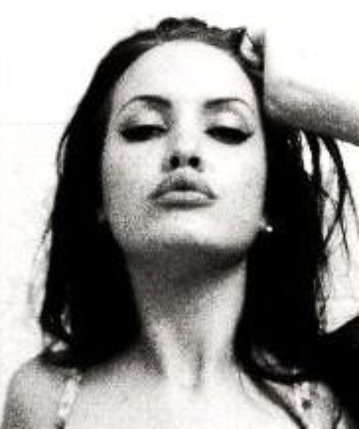 black and white angelina jolie by therealclone on DeviantArt