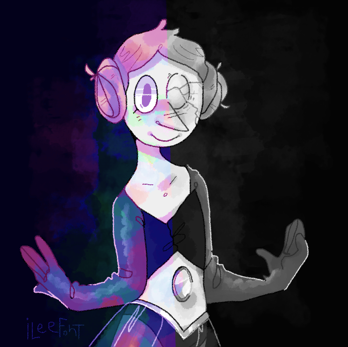 Monocrome hues aren't something I ever really work with so this was fun Art © iLee-Font White Pearl © Steven universe