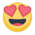 Facebook Smiling Face With Heart-Eyes emoji