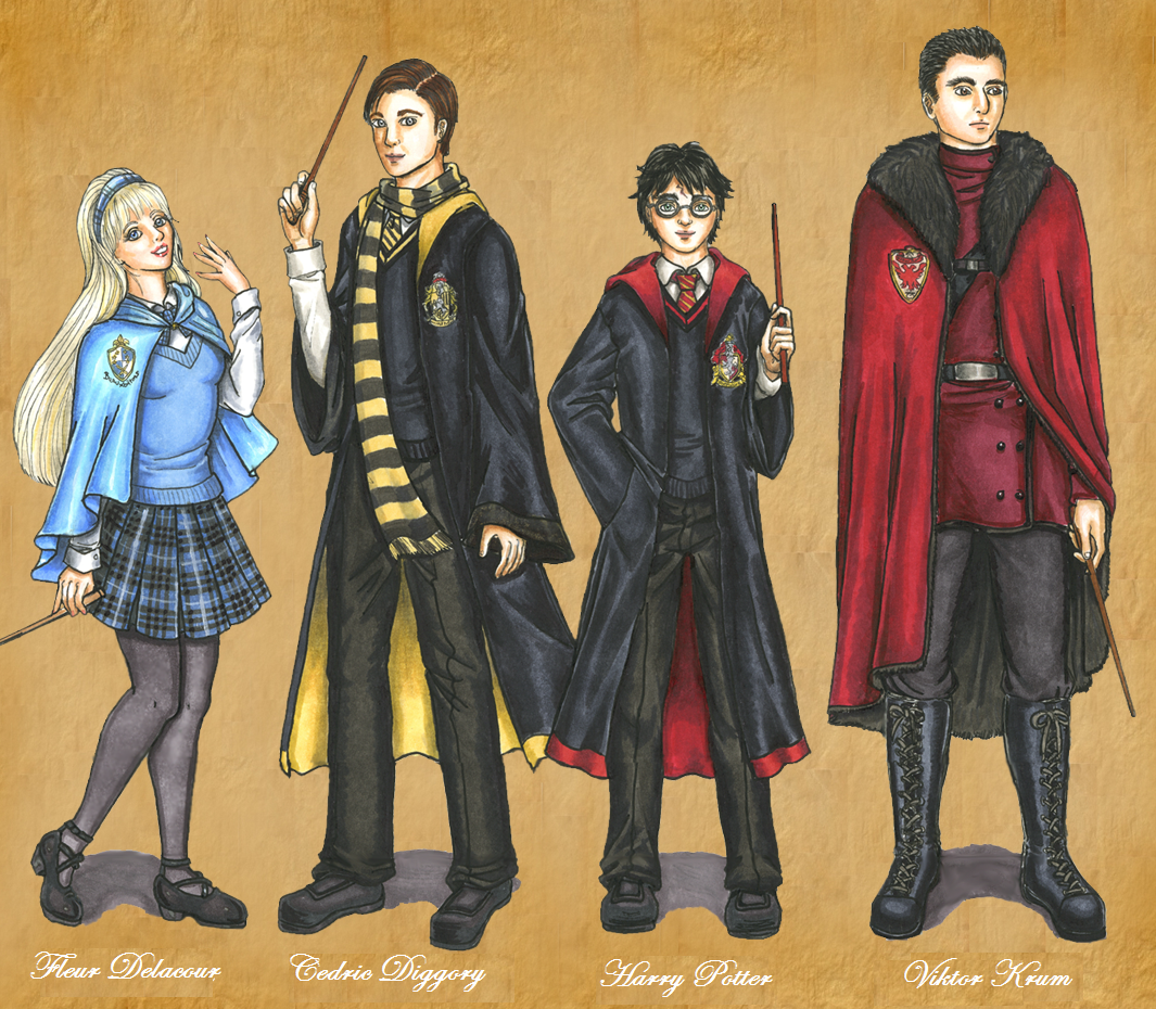 Triwizard Champions by Foxy-Lady-Jacqueline on DeviantArt
