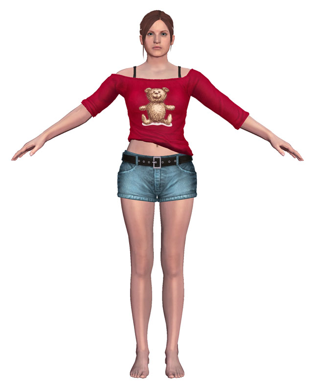 Claire Redfield from Resident Evil 2 Free 3D Model
