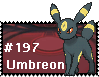 Pokemon X/Y Stamp: Umbreon by FableDreams