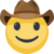 Facebook Face With Cowboy Hat emoji