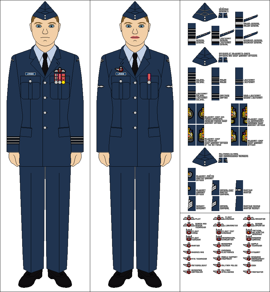 Royal Canadian Air Force - Uniform base by Tenue-de-canada on DeviantArt