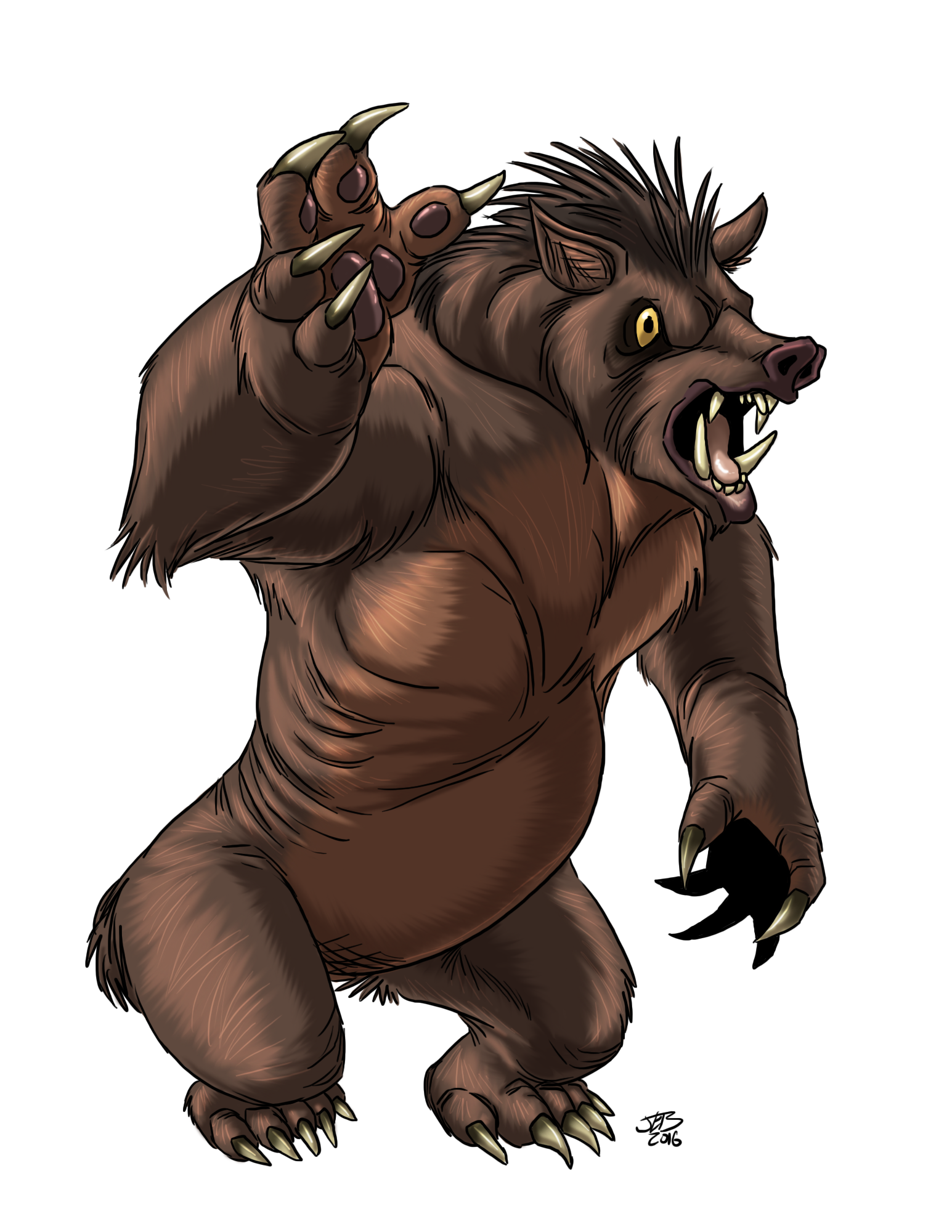 Elara : Boar Guardian by Sickbrush on DeviantArt