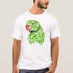 Green Ringneck Parrot Tattoo T-Shirt