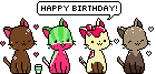 Happy Birthday cats by KimkahMakara