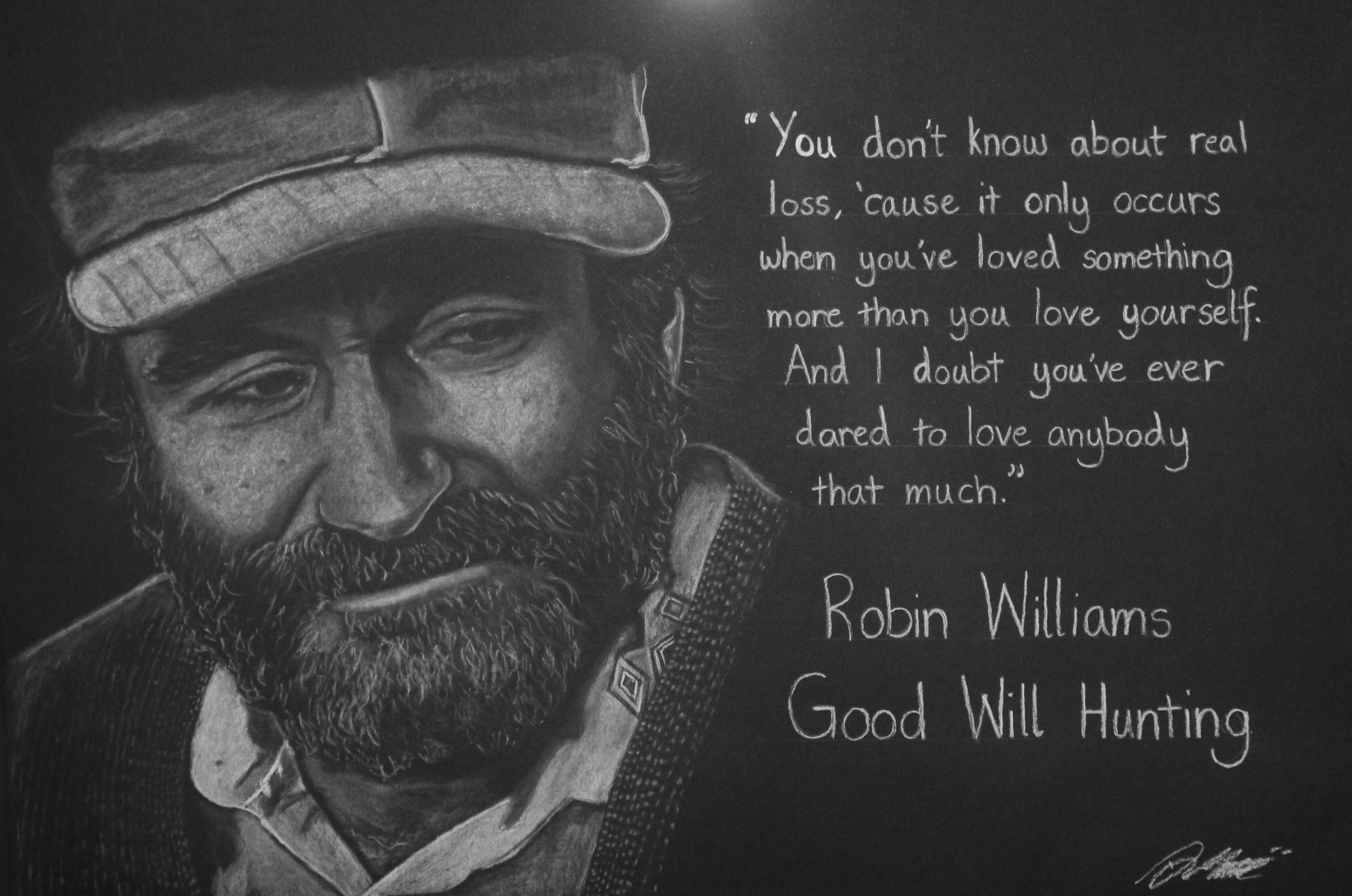 Robin Williams Good Will Hunting by Artists eye view