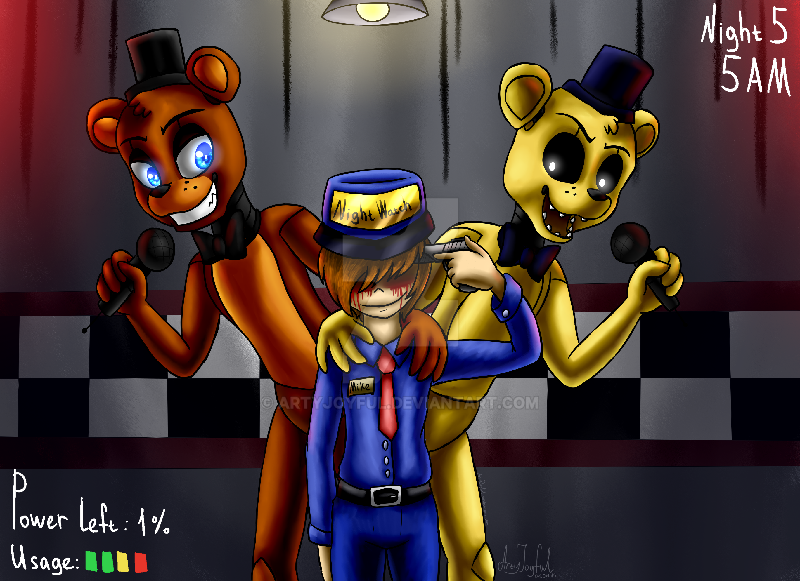 Game Over Five Nights At Freddy S By Artyjoyful On