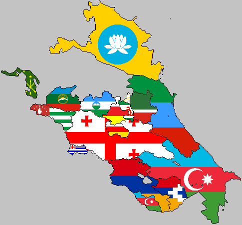 Flag map of the Caucasus by Qberty123 on DeviantArt